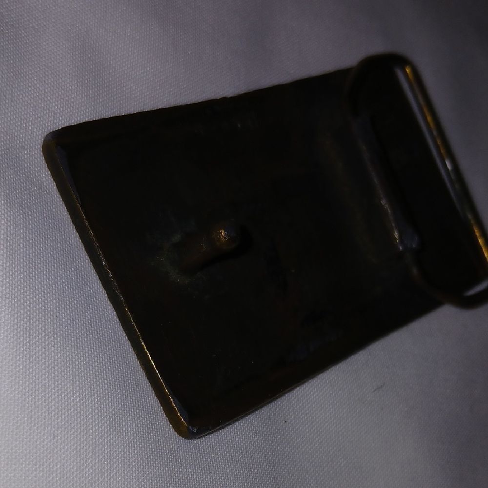Vntg Corvette Bronze Belt Buckle - Picture 5 of 5